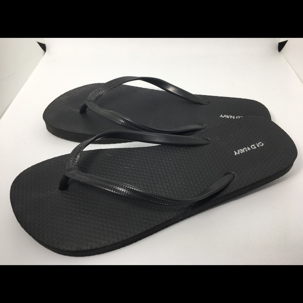 Black Flip Flops